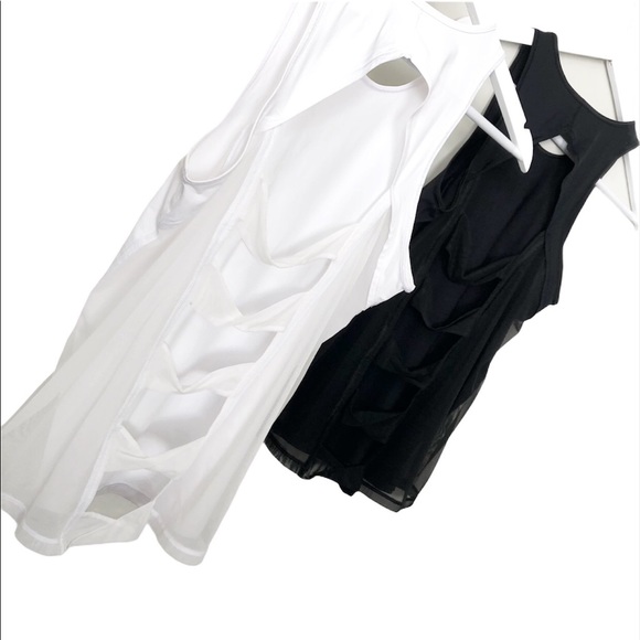 VICTORIA SPORT Twisted Mash Back Workout Tank Top Sleeveless White Sz XS - Picture 9 of 14